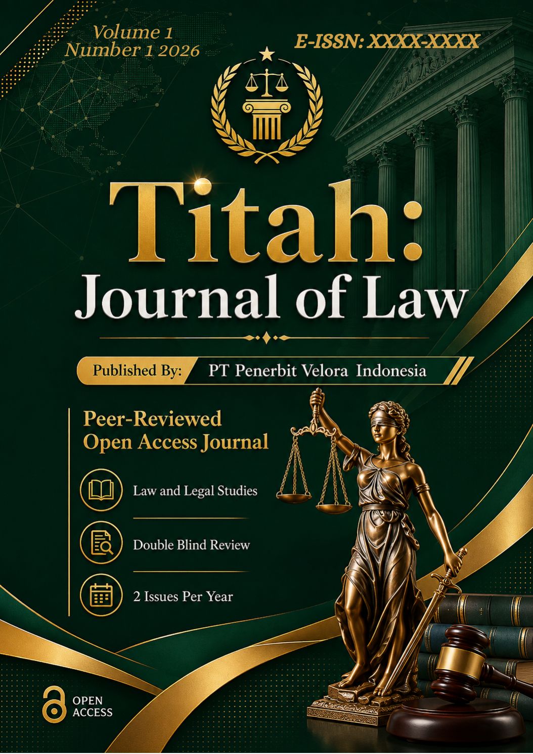 					View Vol. 1 No. 1 (2026): April: TITAH: Journal of Law
				